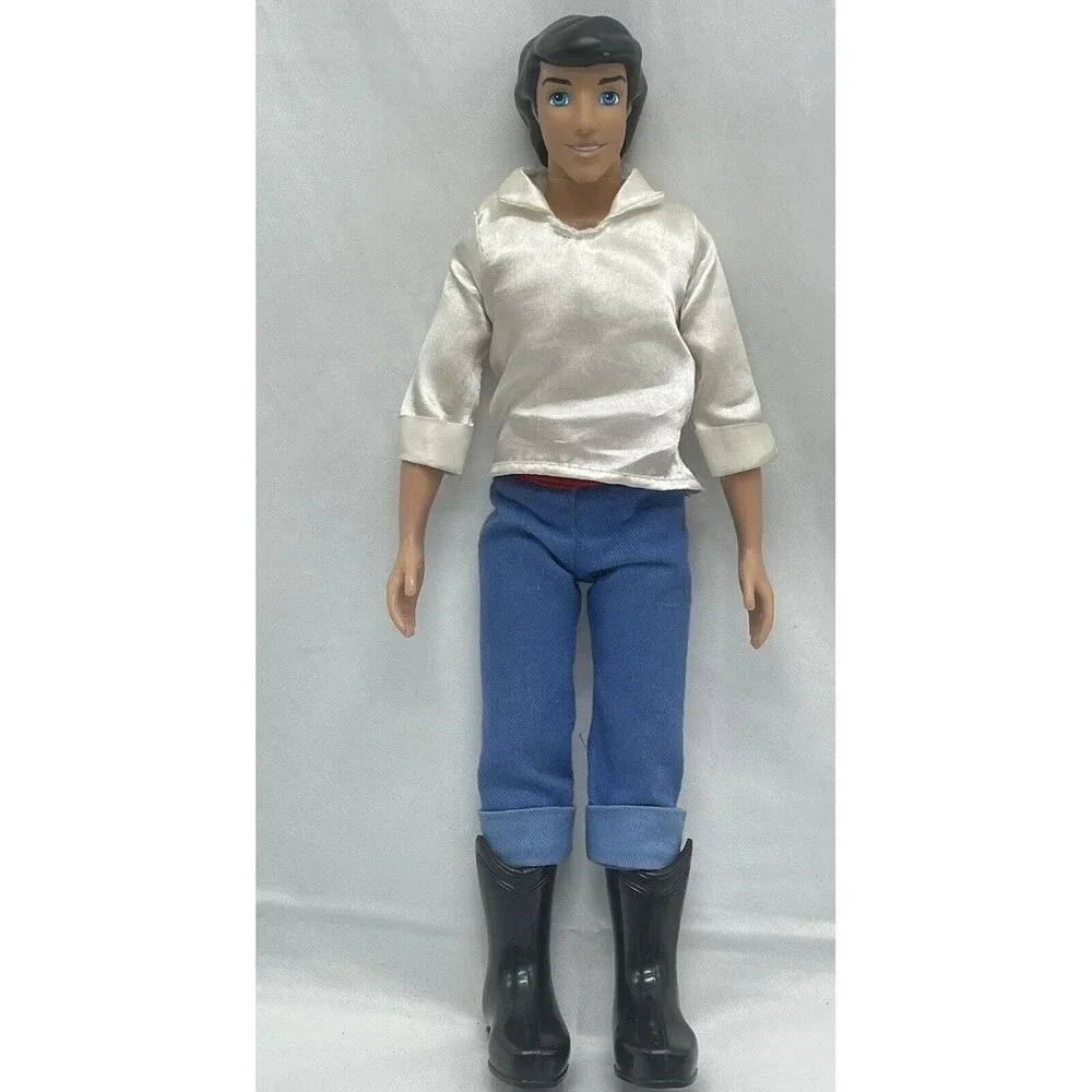 Vintage Disney Store PRINCE ERIC 12" Doll Little Mermaid Articulated Arms